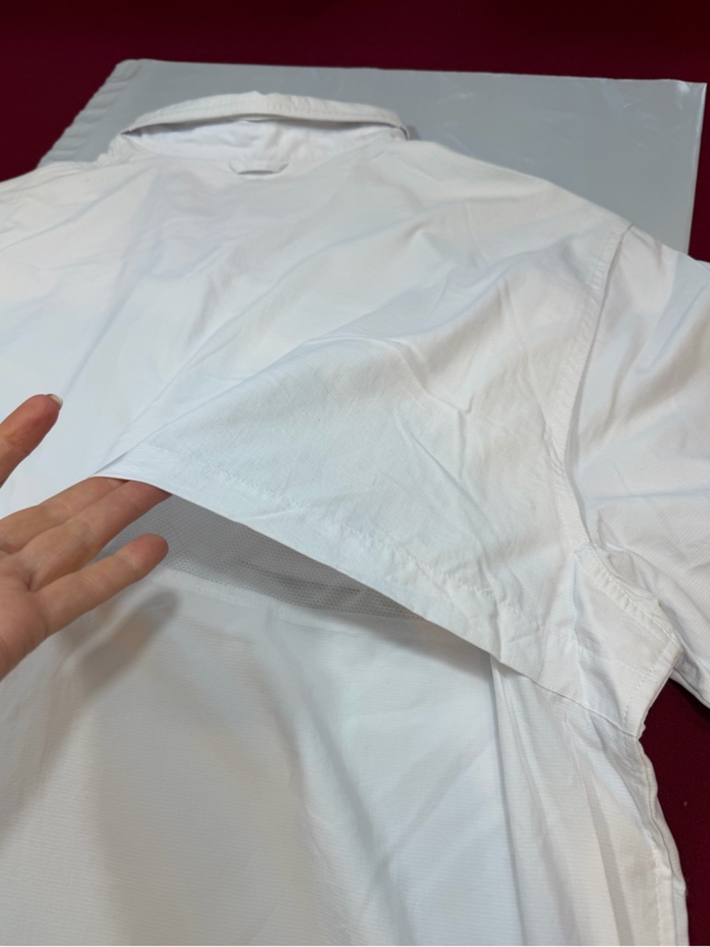 Natural Gear Fishing Shirt Men’s XL NEW white nylon Long Sleeve Vented Utility - Picture 4 of 16